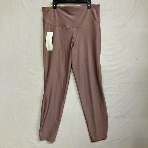 All In Motion Women's Large Light Brown Everyday Soft High-Rise Ribbed Leggings - Picture 4 of 15